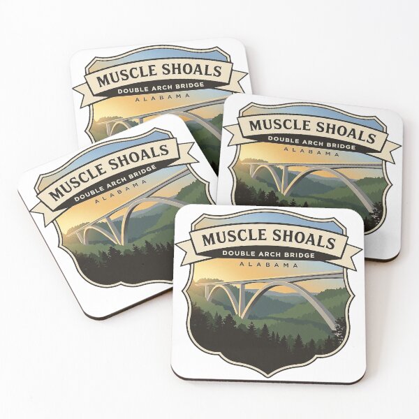 Item preview, Natchez Trace Double Arch Bridge Muscle Shoals Sticker designed and sold by DetourDgn.