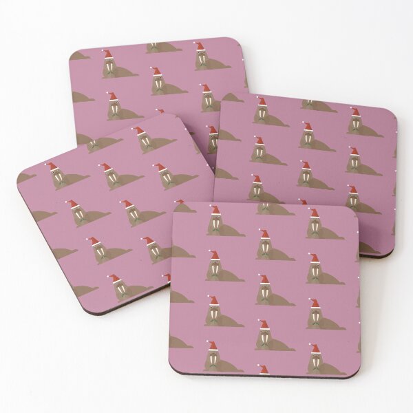 Item preview, Christmas walruses on purple designed and sold by reneesillus.