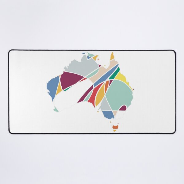 Item preview, Purple & Multicolour Shard Australia Map - Colourful States Line Art designed and sold by iampaulmorris.