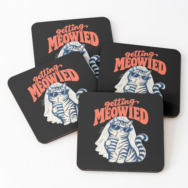 Item preview, Getting Meowied Funny Cat Bride Cat Wedding Bachelorette T-Shirt designed and sold by Trendably.