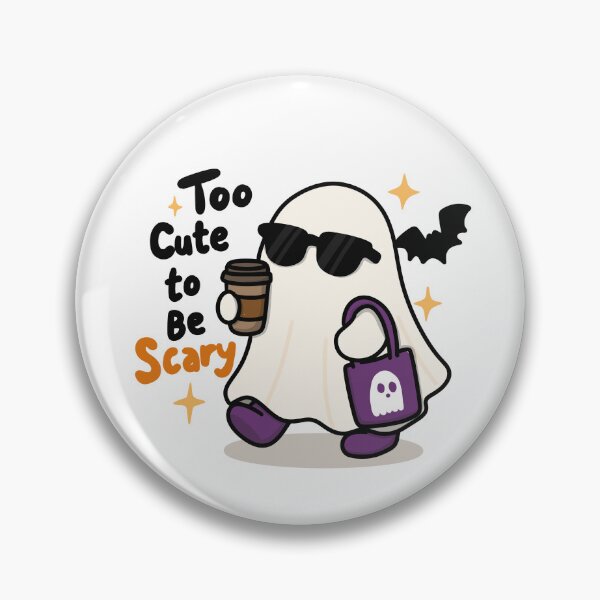 Item preview, Too Cute To Be Scary - Cool Ghost With Coffee designed and sold by thesalynn.