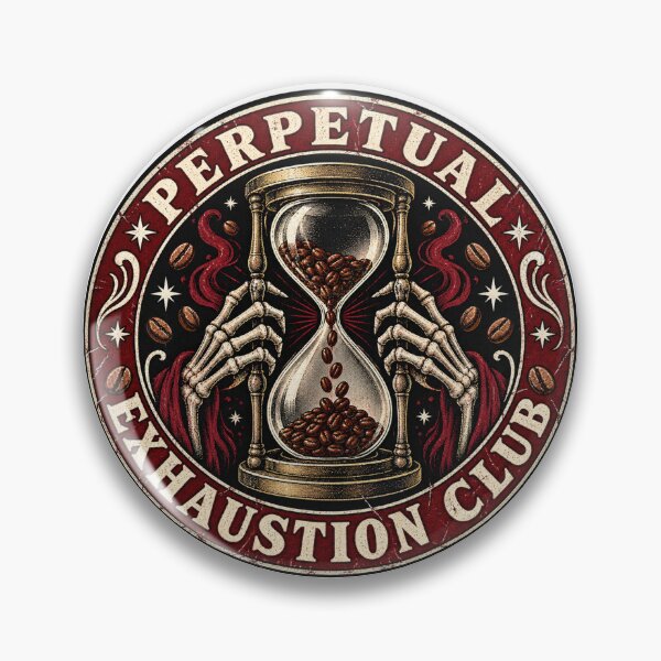 Item preview, Perpetual Exhaustion Club - Tired Skeleton Humor designed and sold by AcruxUltra.