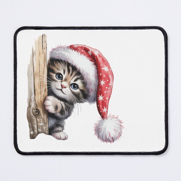 Item preview, Christmas Kitten Peeking designed and sold by jkrphoto.