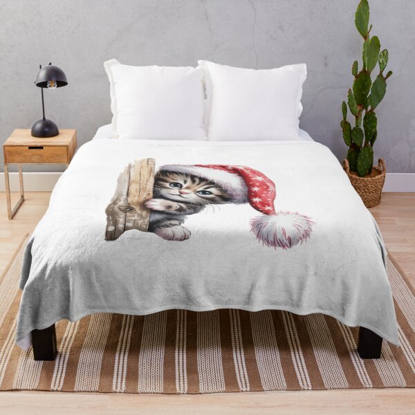 Item preview, Christmas Kitten Peeking designed and sold by jkrphoto.
