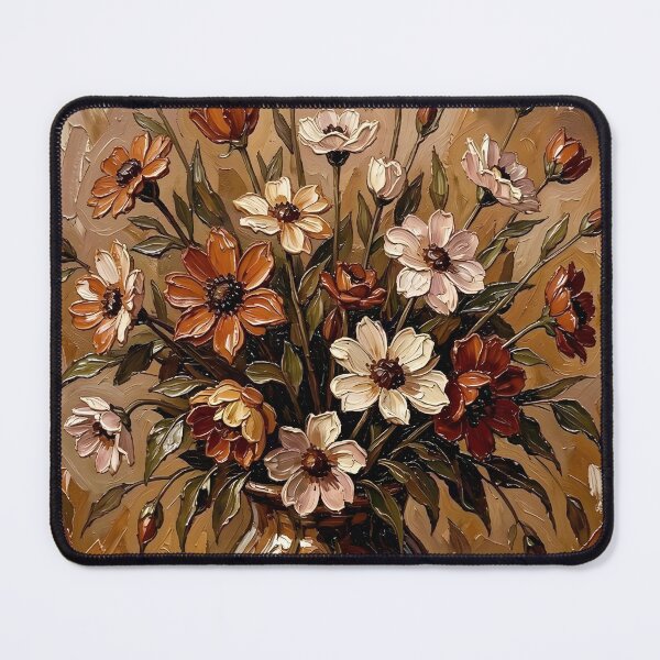 Item preview, Autumn Harvest Pumpkins and Flowers designed and sold by Serene Strokes Art.