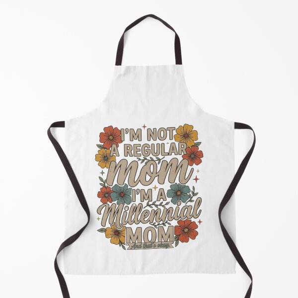 Item preview, Millennial Mom Retro Floral Typography Quote designed and sold by DijaMar.