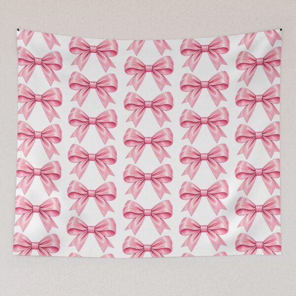 Item preview, Pink Satin Bow Girly Coquette Aesthetic designed and sold by StickyDelights.