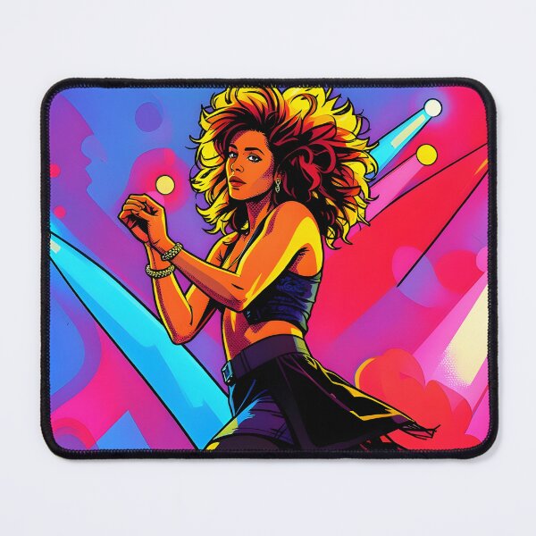 Item preview, 80s Disco Queen Neon Pop Art designed and sold by Daniela`s shop.
