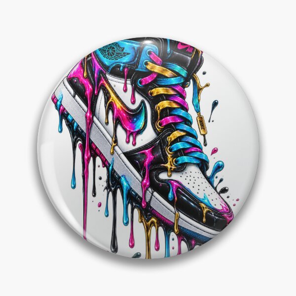 Item preview, Neon Drip Black Sneaker Streetwear Graffiti Art PRIME4YOU designed and sold by PRIME4YOU.