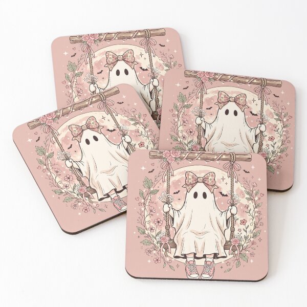Item preview, Halloween Ghost - Floral Swing Cute Ghost designed and sold by Steele-Art.