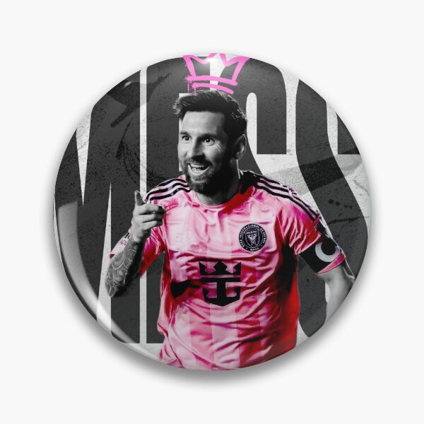 Item preview, The Pink Number 10 Retro Football Poster 2024 designed and sold by Af-RT10.