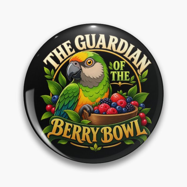 Item preview, The Guardian of the Berry Bowl Senegal Parrot designed and sold by PunchDrop.