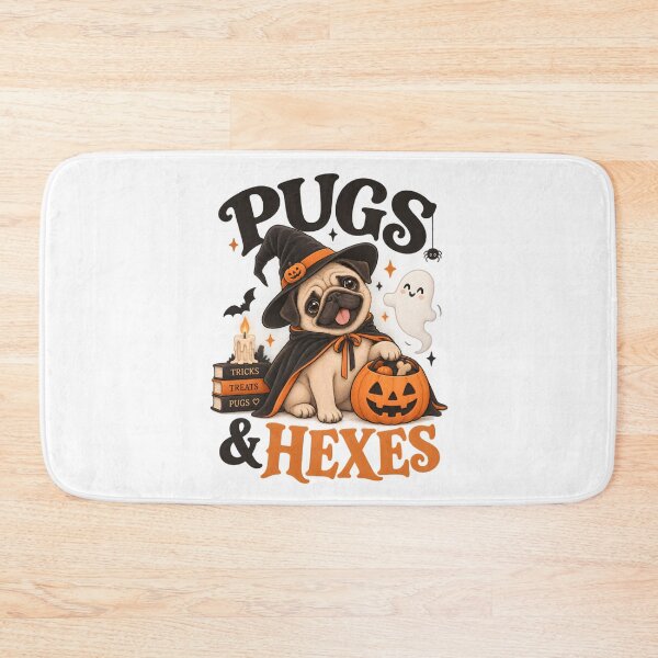 Item preview, Pugs & Hexes Cute Pug Witch Halloween designed and sold by AhmedAlbb.
