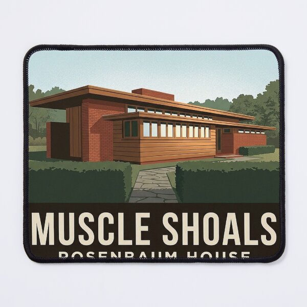 Item preview, Rosenbaum House Muscle Shoals Alabama Sticker designed and sold by DetourDgn.