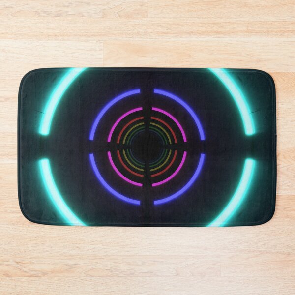 Item preview, Circular Tunnel & Multicolor Neons - Cyan designed and sold by Electric Shock!! Design.