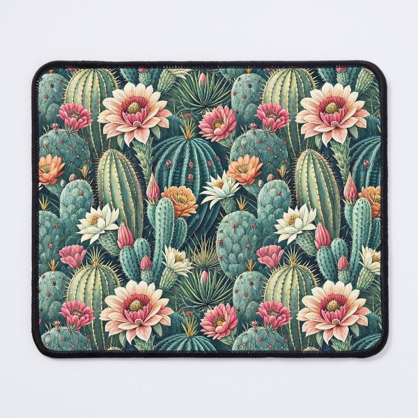 Item preview, Boho Desert Cactus Bloom Pattern designed and sold by Storybook Botanica.