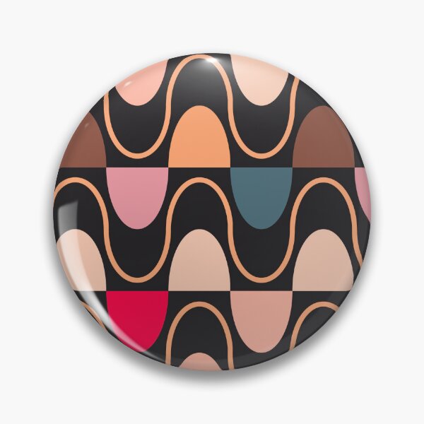 Item preview, Groovy Mod Waveforms – Retro Minimalist Geometric Wave Pattern | Orange designed and sold by Frohyou.