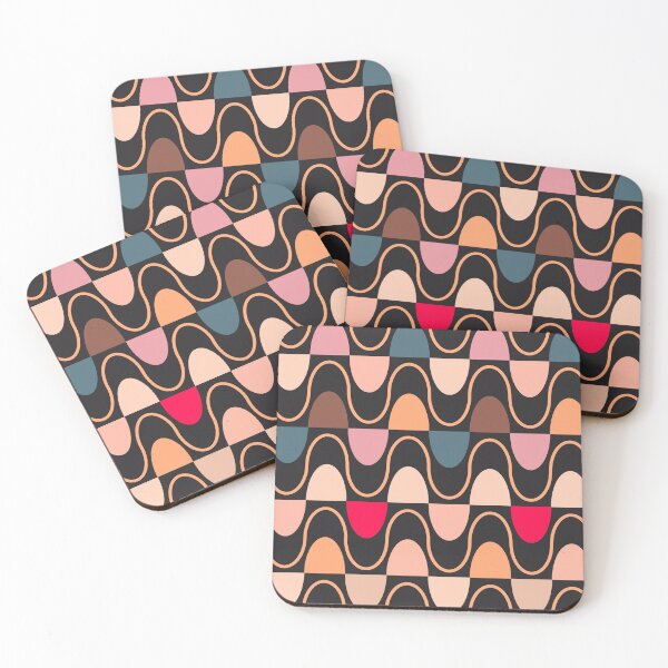 Item preview, Groovy Mod Waveforms – Retro Minimalist Geometric Wave Pattern | Orange designed and sold by Frohyou.