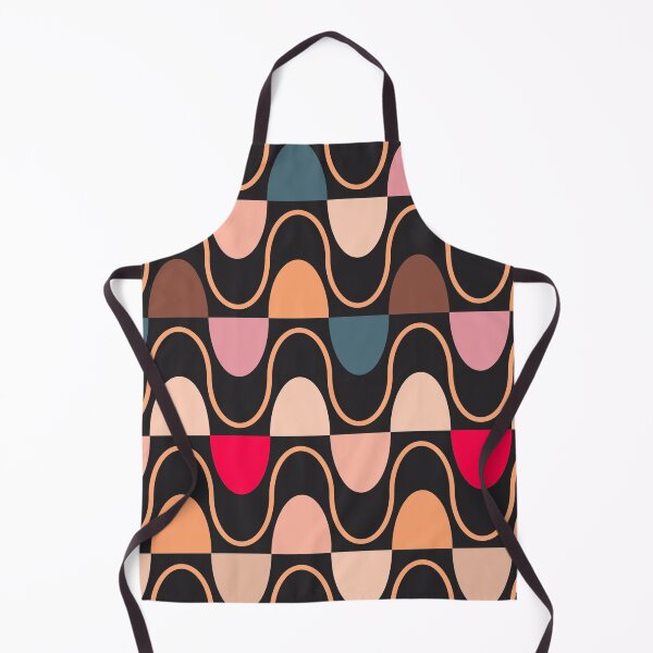 Item preview, Groovy Mod Waveforms – Retro Minimalist Geometric Wave Pattern | Orange designed and sold by Frohyou.