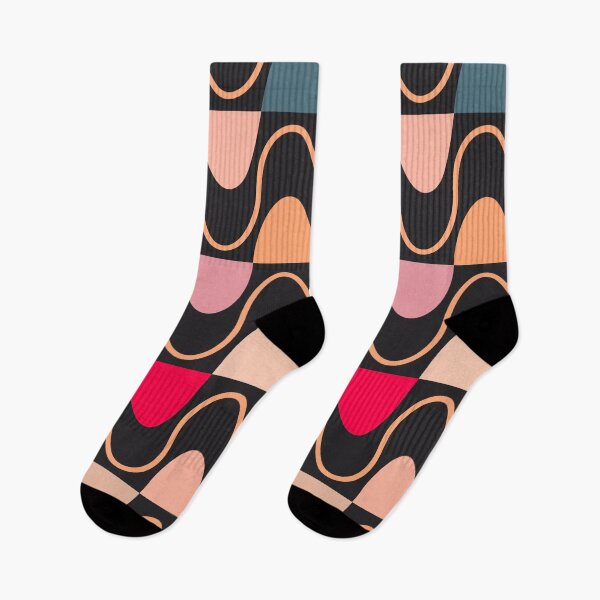 Item preview, Groovy Mod Waveforms – Retro Minimalist Geometric Wave Pattern | Orange designed and sold by Frohyou.