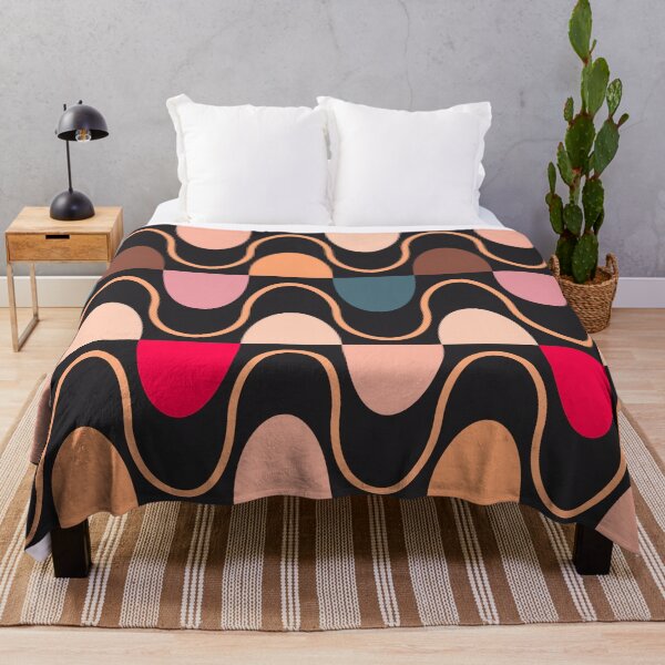 Item preview, Groovy Mod Waveforms – Retro Minimalist Geometric Wave Pattern | Orange designed and sold by Frohyou.
