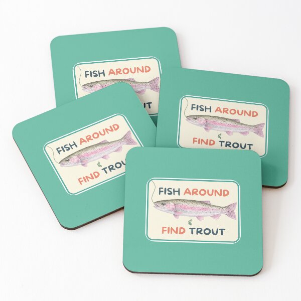 Item preview, Fish Around and Find Trout designed and sold by bellaabreu.