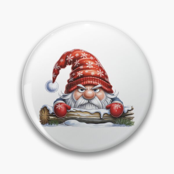 Item preview, Grumpy Gnome Peeking Over Log designed and sold by jkrphoto.