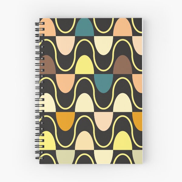 Item preview, Groovy Mod Waveforms – Retro Minimalist Geometric Wave Pattern | Yellow designed and sold by Frohyou.