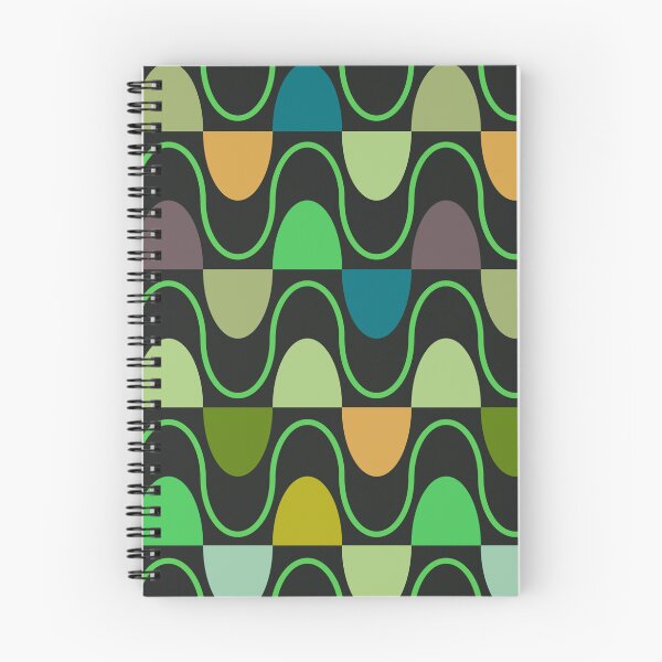 Item preview, Groovy Mod Waveforms – Retro Minimalist Geometric Wave Pattern | Green designed and sold by Frohyou.