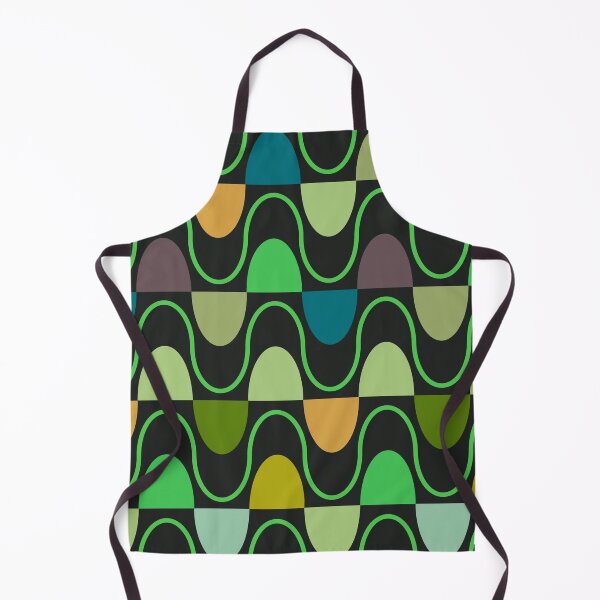 Item preview, Groovy Mod Waveforms – Retro Minimalist Geometric Wave Pattern | Green designed and sold by Frohyou.