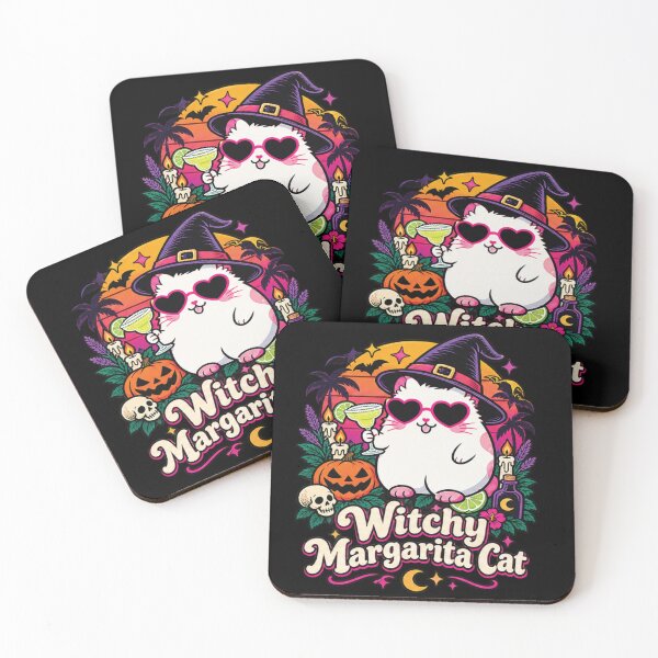 Item preview, Witchy Margarita Cat Shirt – a cute Halloween cocktail tee featuring a magical cat, designed and sold by CHAKSTYLE.