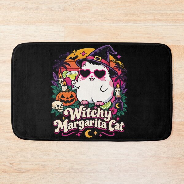 Item preview, Witchy Margarita Cat Shirt – a cute Halloween cocktail tee featuring a magical cat, designed and sold by CHAKSTYLE.