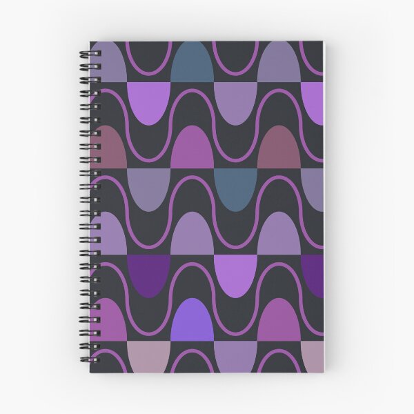 Item preview, Groovy Mod Waveforms – Retro Minimalist Geometric Wave Pattern | Purple designed and sold by Frohyou.