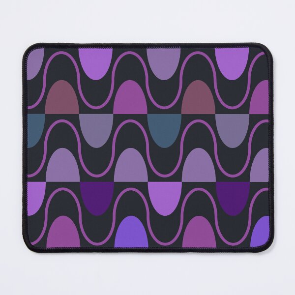 Item preview, Groovy Mod Waveforms – Retro Minimalist Geometric Wave Pattern | Purple designed and sold by Frohyou.