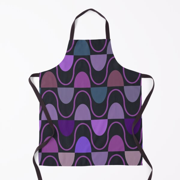 Item preview, Groovy Mod Waveforms – Retro Minimalist Geometric Wave Pattern | Purple designed and sold by Frohyou.