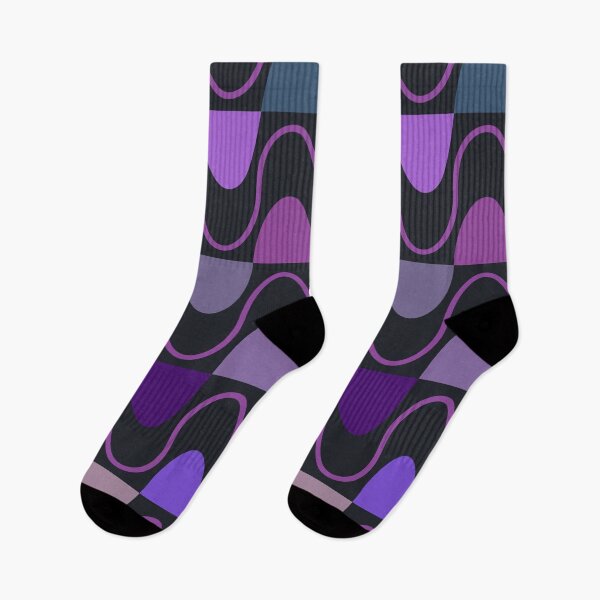 Item preview, Groovy Mod Waveforms – Retro Minimalist Geometric Wave Pattern | Purple designed and sold by Frohyou.