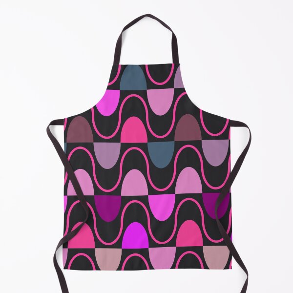 Item preview, Groovy Mod Waveforms – Retro Minimalist Geometric Wave Pattern | Pink designed and sold by Frohyou.