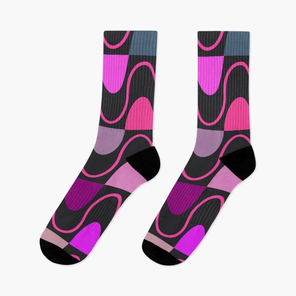 Item preview, Groovy Mod Waveforms – Retro Minimalist Geometric Wave Pattern | Pink designed and sold by Frohyou.