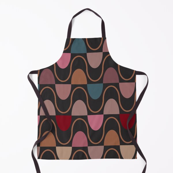 Item preview, Groovy Mod Waveforms – Retro Minimalist Geometric Wave Pattern | Brown designed and sold by Frohyou.