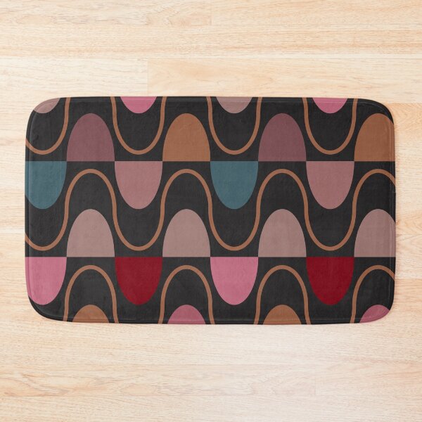 Item preview, Groovy Mod Waveforms – Retro Minimalist Geometric Wave Pattern | Brown designed and sold by Frohyou.