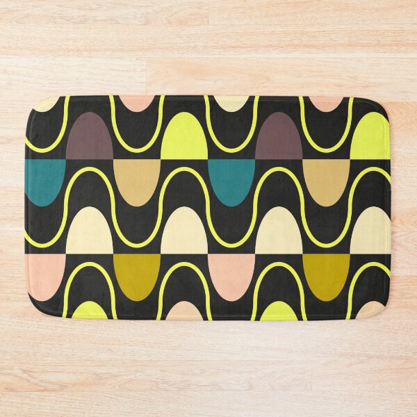 Item preview, Groovy Mod Waveforms – Retro Minimalist Geometric Wave Pattern | Chartreuse designed and sold by Frohyou.