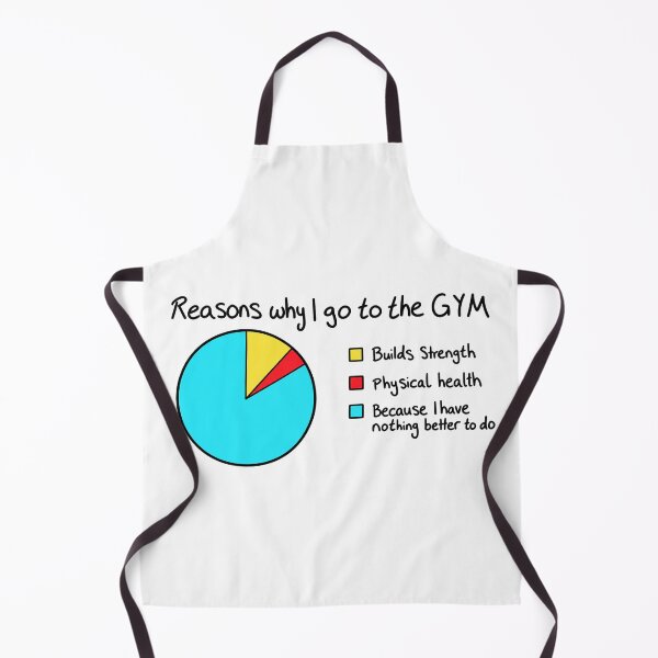 Item preview, Reasons Why I Go to the Gym – Funny Gym Pie Chart designed and sold by Mavriboy.
