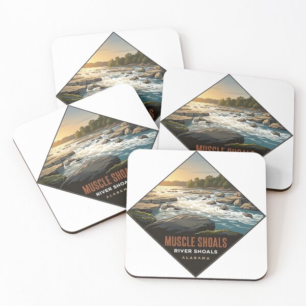 Item preview, Tennessee River Shoals Muscle Shoals Alabama Sticker designed and sold by DetourDgn.