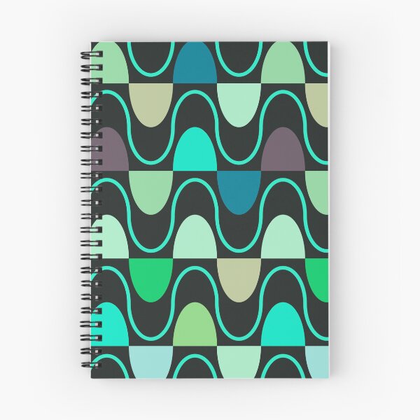 Item preview, Groovy Mod Waveforms – Retro Minimalist Geometric Wave Pattern | Teal designed and sold by Frohyou.