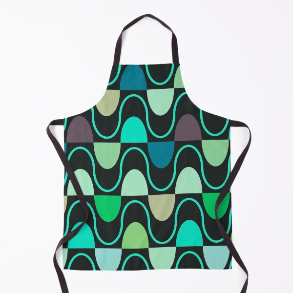 Item preview, Groovy Mod Waveforms – Retro Minimalist Geometric Wave Pattern | Teal designed and sold by Frohyou.