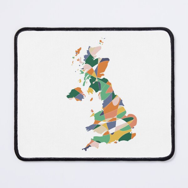 Item preview, Multicolour Shard UK Map - Colourful Counties Line Art designed and sold by iampaulmorris.