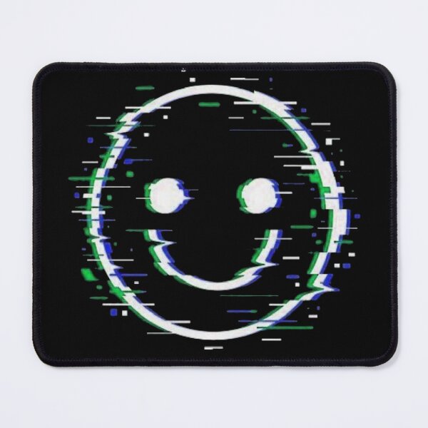 Item preview, Glitch Smiley Face - Cyberpunk Aesthetic designed and sold by Munib302.