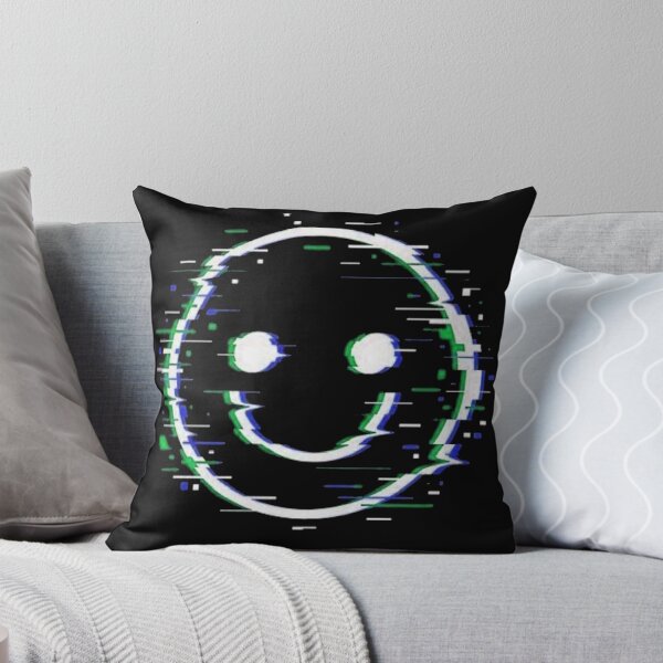 Item preview, Glitch Smiley Face - Cyberpunk Aesthetic designed and sold by Munib302.