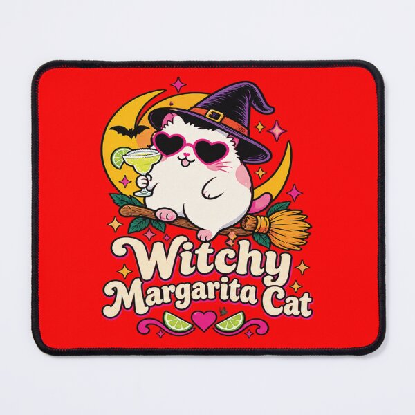 Item preview, Witchy Margarita Cat Shirt – a cute Halloween cocktail tee featuring a magical cat, designed and sold by CHAKSTYLE.