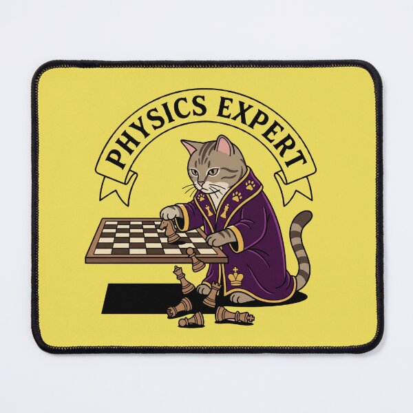 Item preview, Physics Expert Cat Knocking Chess Pieces Off Board designed and sold by Rare By Hero.